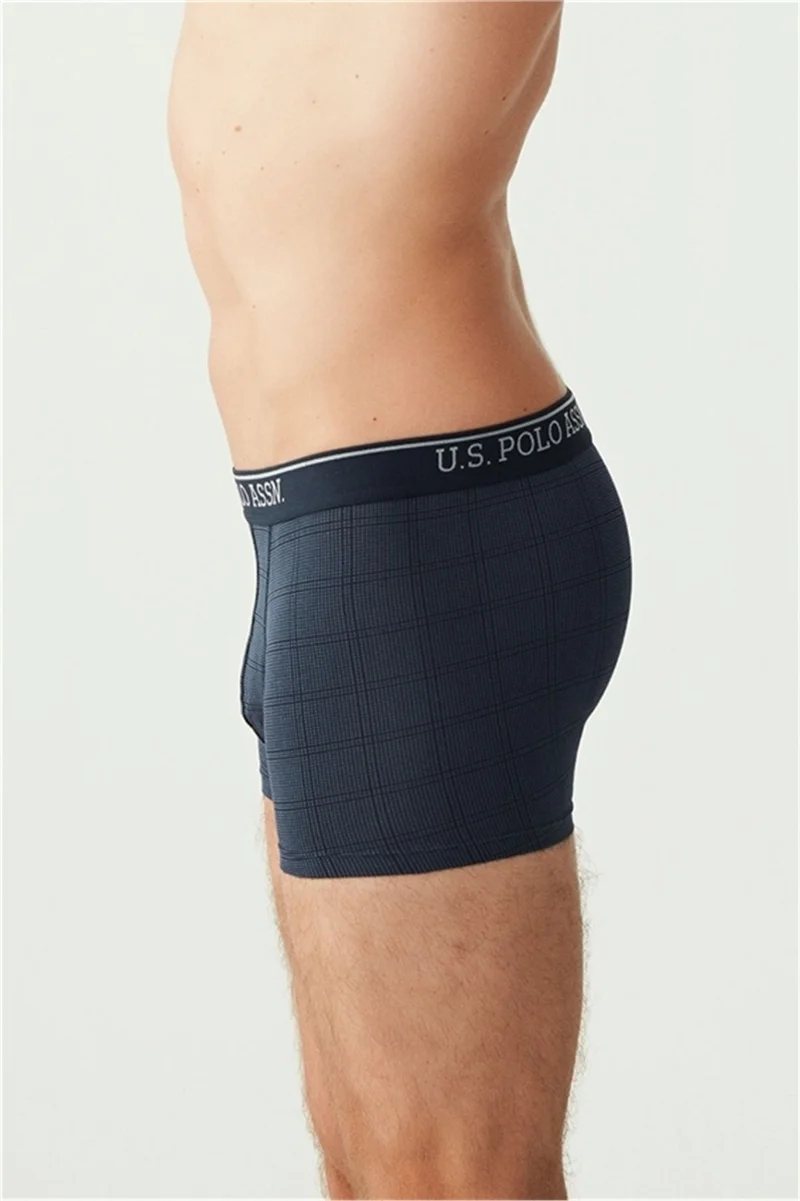 U.S. Polo Assn. BASE. Polo Assn. 80263 Men's 3-pack Boxer - Navy blue&greymelange&indigoprinted