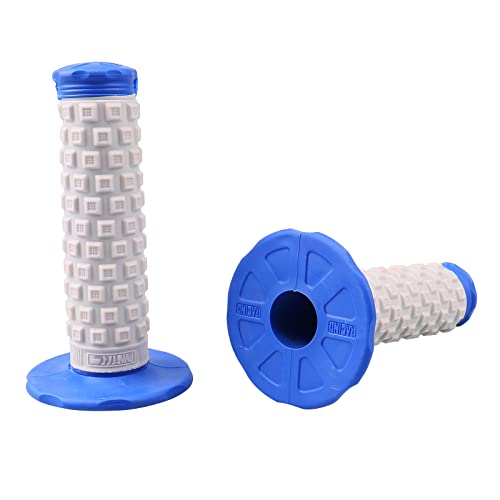 APPYU Motocyc Grips Dirt Bike Grips Pillow Top Grip-Mx Grips Universal Handle Grips for YZ85LB YZ65 YZ450FX YZ250FX YZ250X YZ125X TT-R230 TT-R125LE TT-R110E PW50 TT-R50E 125cc 250cc Blue - Image 1