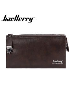 baellerry Men's PU Purse Clutch Leather Wallets Bank Credit Holder Card Driver License Holder MultiSlot Clutch Fashion Card Case for Gentlemen  - Image 2