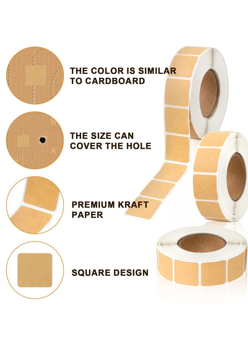 Excefore 3000pcs Square Target Pasters, 3 Rolls Self Adhesive 0.87 Inch Target Labels Easy to Peel & Stick Square Roll Stickers Paper Shooting Targets for The Range  - Image 4