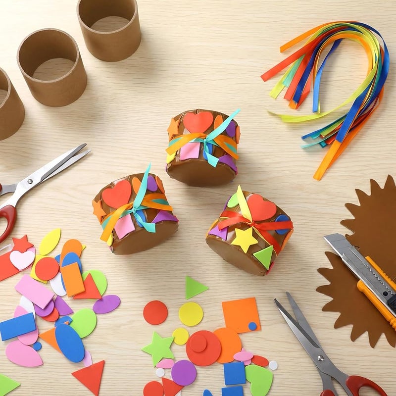 Epakh 24 Set Native American DIY Craft Kit DIY Drum for Kids 2-Sided Hand Drum Craft Supplies for VBS Classroom Supplies Fun Home Activities Early Learning Multi-cultural Social Emotional Sensitivity - Image 4