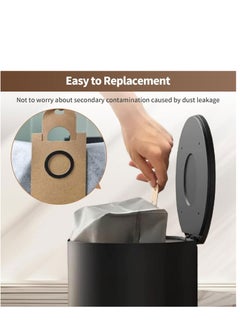 SYOSI Replacement Dust Bags for Eufy RoboVac L35 Hybrid/L35 Hybrid+ LR30 Hybrid/LR30 Hybrid+ LR20 Auto-Empty Station Vacuum Cleaner Automatic Airclean Dirt Disposal Bags Accessory Part (8 Packs)  - Image 3