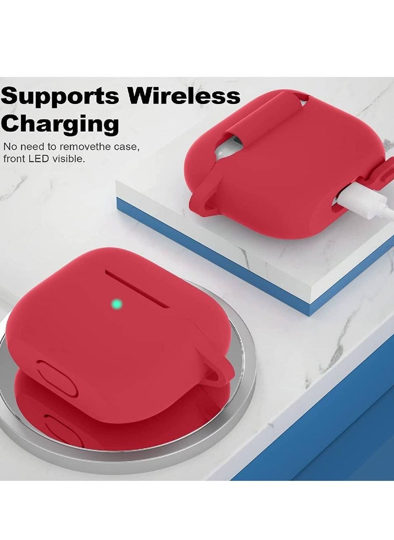 Generic - Silicone Protective Case Cover For Apple Airpods 3 3rd Generation Red - Image 1
