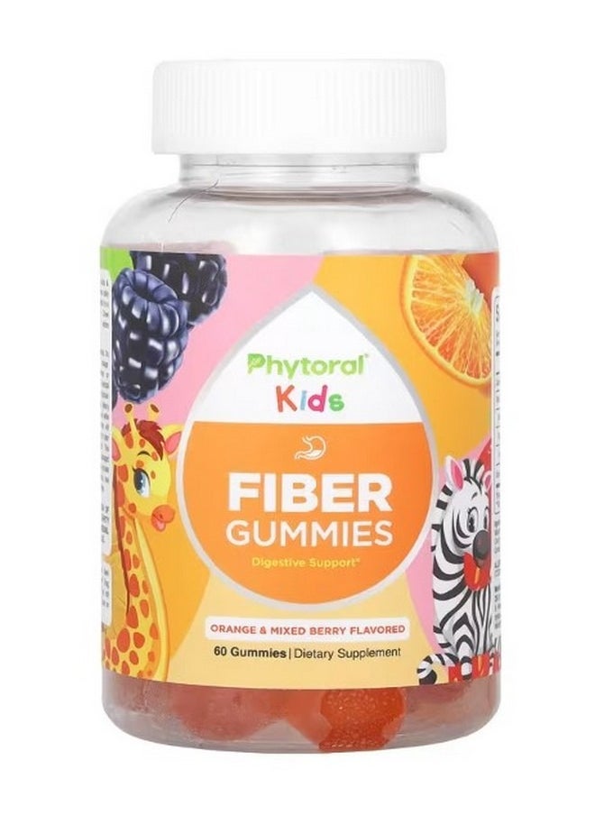 Phytoral Kids Fiber Gummies Orange and Mixed Berry 60 Gummies  - Image 1