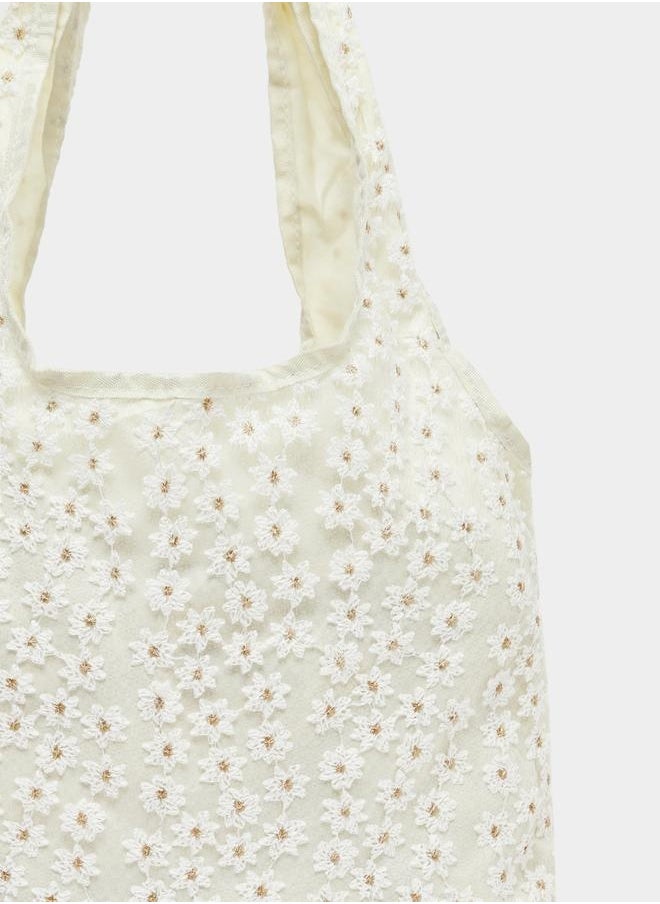 Styli Embroidered Flower Design Shoulder Bag  - Image 5