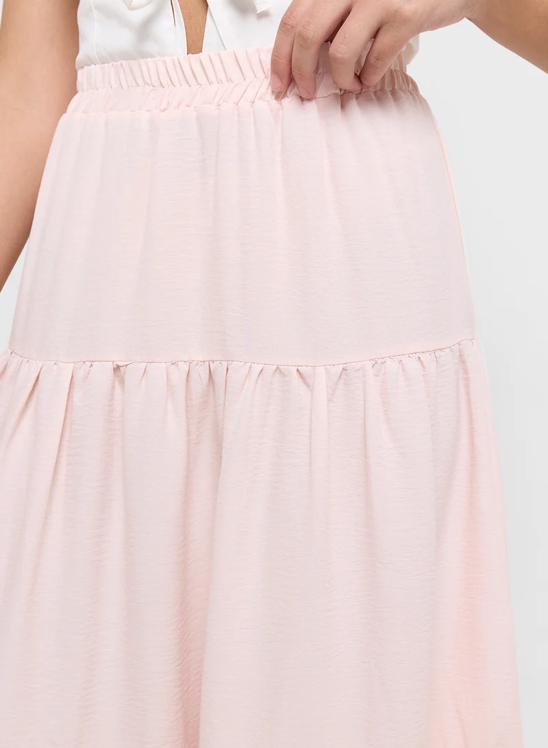 Ginger Tiered A Line Maxi Skirt