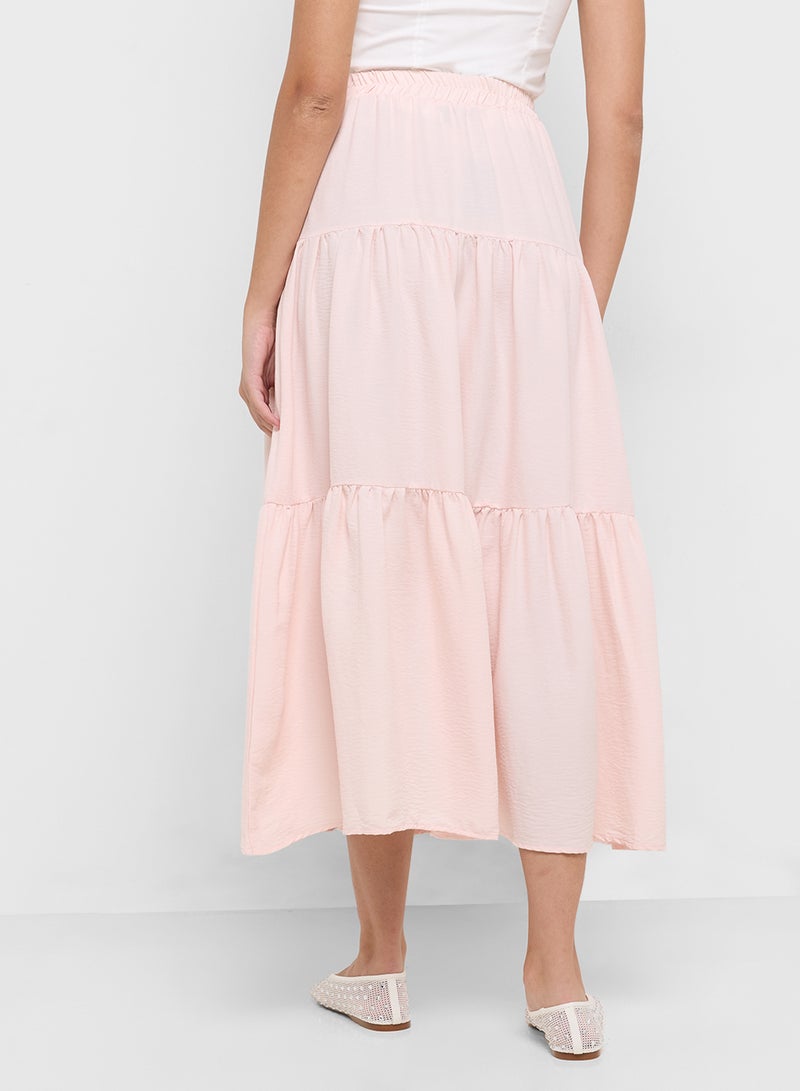 Ginger Tiered A Line Maxi Skirt  - Image 3