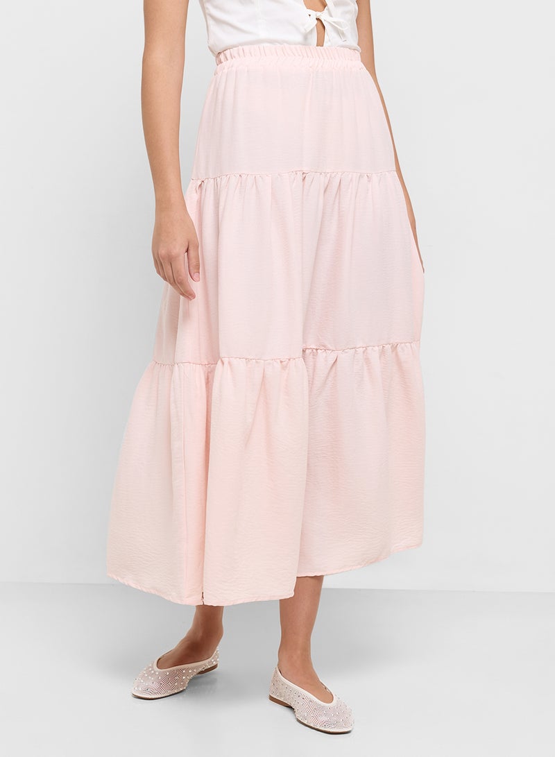 Ginger Tiered A Line Maxi Skirt  - Image 1
