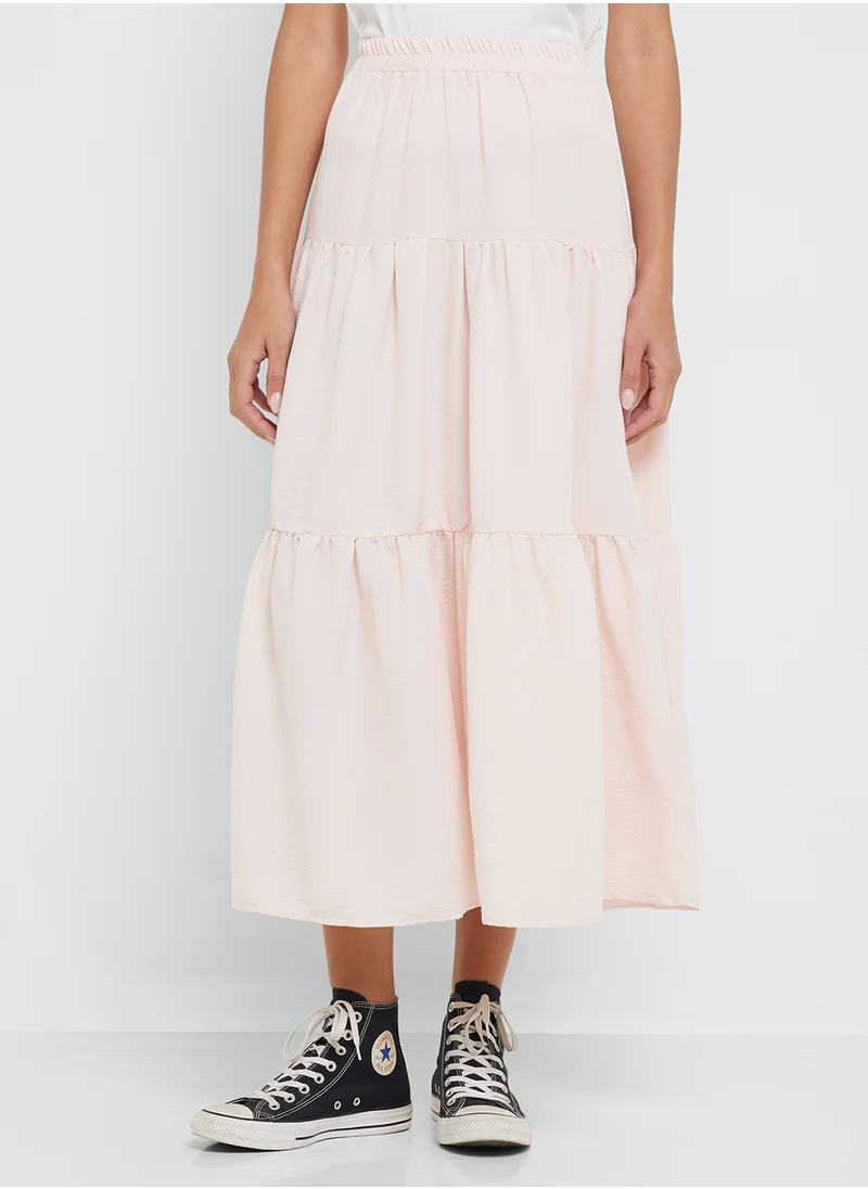 Ginger Tiered A Line Maxi Skirt