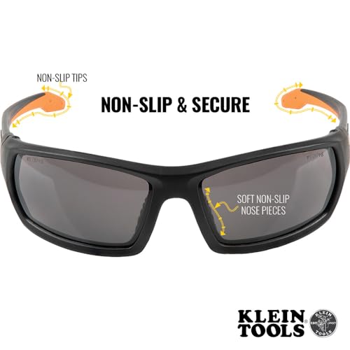Klein Tools 60164 Safety Glasses, Professional PPE Protective Eyewear with Full Frame, Scratch Resistant and Anti-Fog, Gray Lens - Image 5