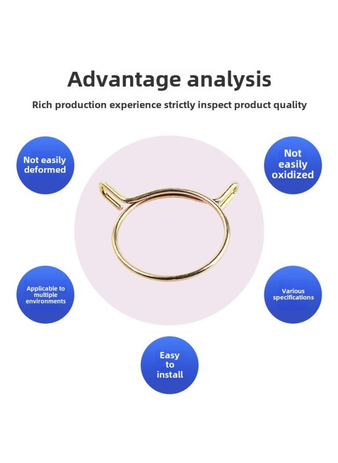 Beauenty - Supply Japanese Galvanized Manganese Rigid Elastic Clamp Car Oil And Water Pipe Clamp Water Pipe Clamp Spot Wholesale-Model:60mm - Image 1