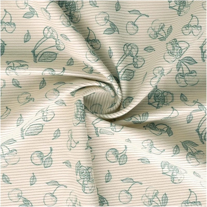 Corduroy Fabric 0.5/1/2Yard Vintage Style Colour Ribbed Corduroy Fabric Print Spring Autumn DIY Sewing Making Pants Jacket Clothing Cloth(Color 8,45X145cm) - Image 5