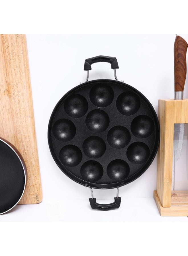 DubaiGallery KitchenPro 12-Hole Non-Stick Paniyaram Maker Pan - Image 1