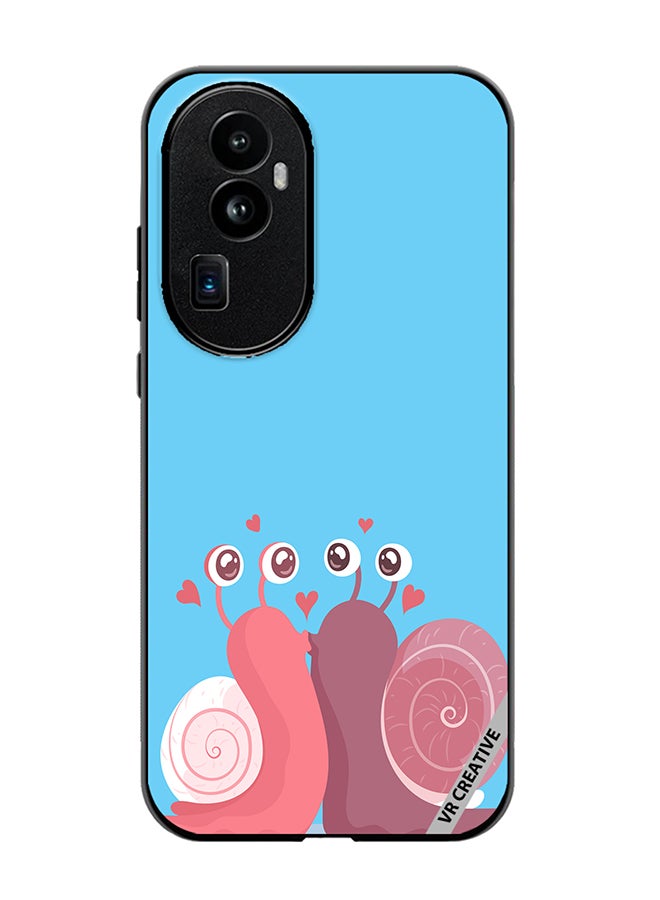 VR CREATIVE Protective Case Cover For Oppo Reno 10 Pro Plus Love Snail Design Multicolour - Image 1