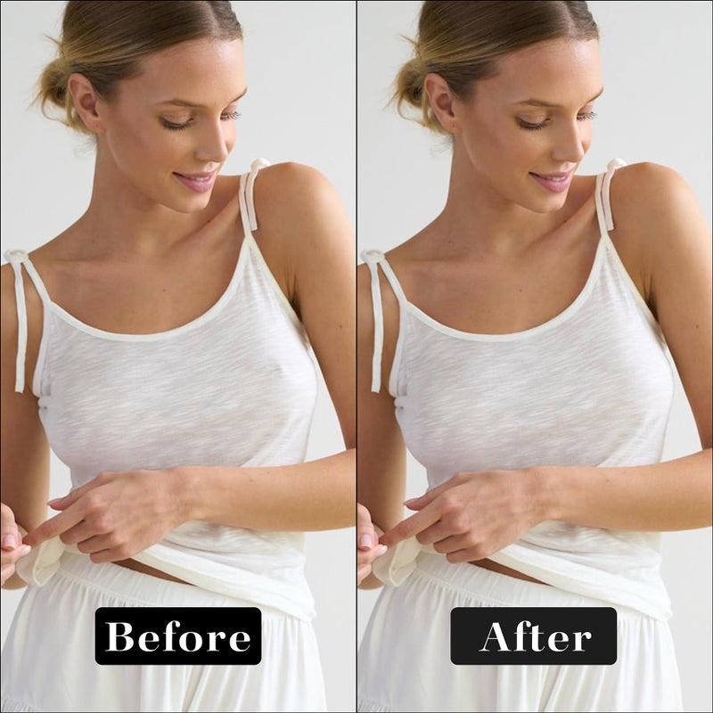 QUXIANG 4 Pairs Pasties Women Nipple Covers Reusable Adhesive Silicone Nippleless Covers Bra for Dress Cream (2 Round+2 Flower) - Image 2