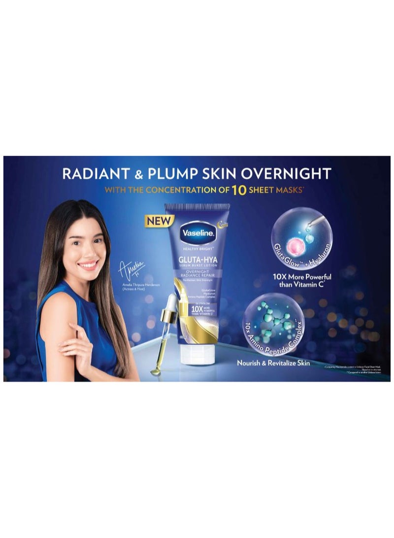 Vaseline Vaseline Healthy Bright Gluta Hya Overnight Radiance 10X Repair Lotion 300ml - Image 4