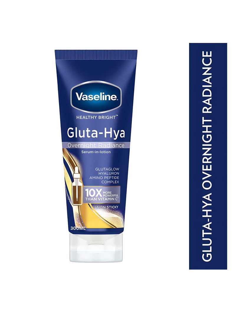 Vaseline Vaseline Healthy Bright Gluta Hya Overnight Radiance 10X Repair Lotion 300ml - Image 1