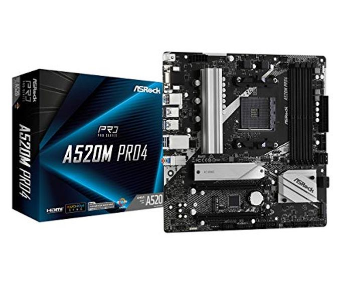 ASRock A520M Pro4 Amd Ryzen 3000/4000 Series (Soket Am4) Compatible With A520 Chipset, Micro Atx Motherboard [Domestic Authorized Dealer Product] - Image 4