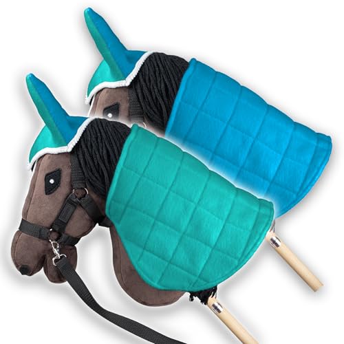 SKIPPI Reversible Blanket and Fly Cover for Hobby Horse Mint and Blue Hobby Horse Accessories - Image 1