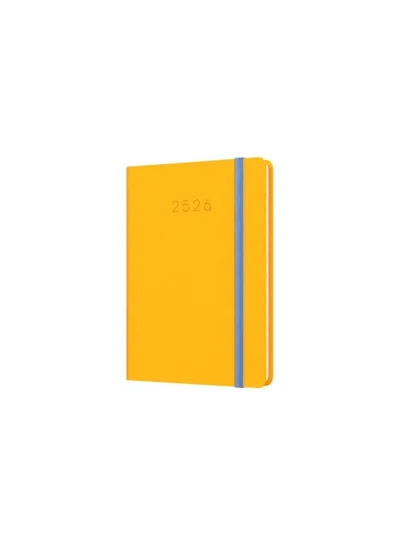 Collins Collins A6 Legacy 13 Month Mid/Academic Year Planner, July 2025-August 2026 - Week-to-View Diary-Yellow