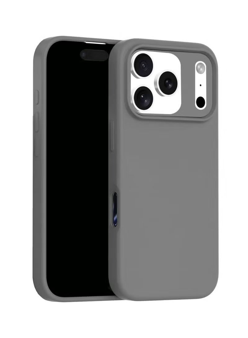 ELTRAZONE Soft Liquid Silicone Case Cover for Apple iPhone 17 Pro 5G (2025) – Shockproof Slim Fit Protective Phone Case with Anti-Scratch Microfiber Lining & Smooth Matte Finish – Grey (MCRPSN) - Image 1