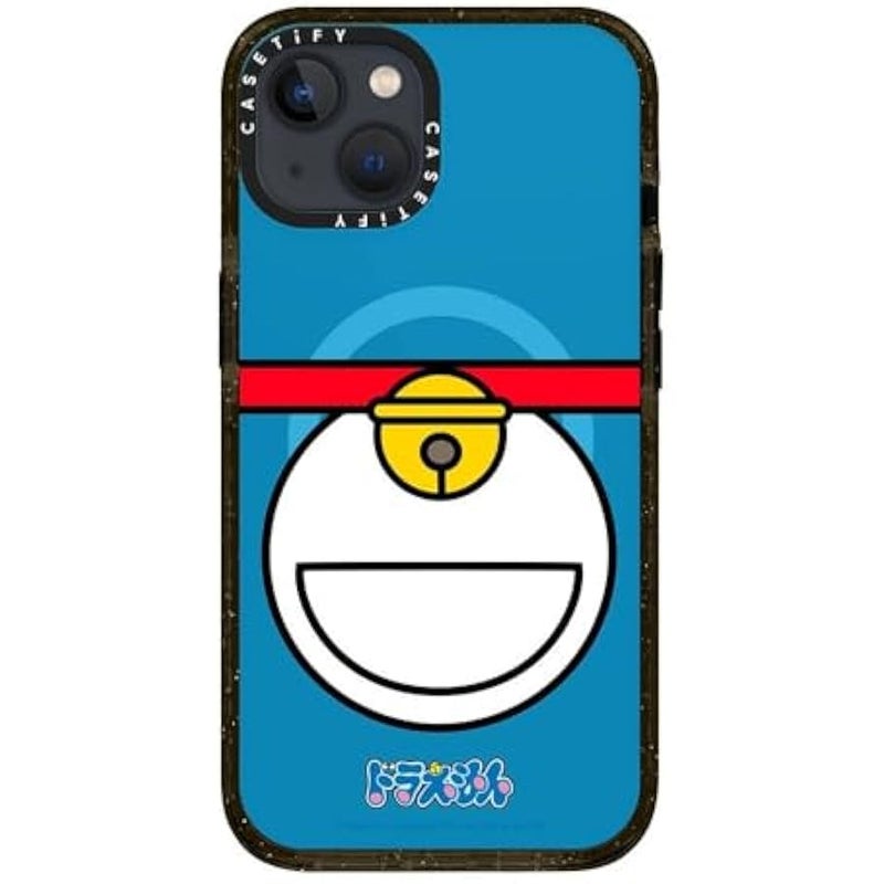 Casetify Impact iPhone 13 【Doraemon Co-Lab / 8.2ft Drop Protection/Compatible with Magsafe】 - Doraemon Bell - Clear Black - Image 4
