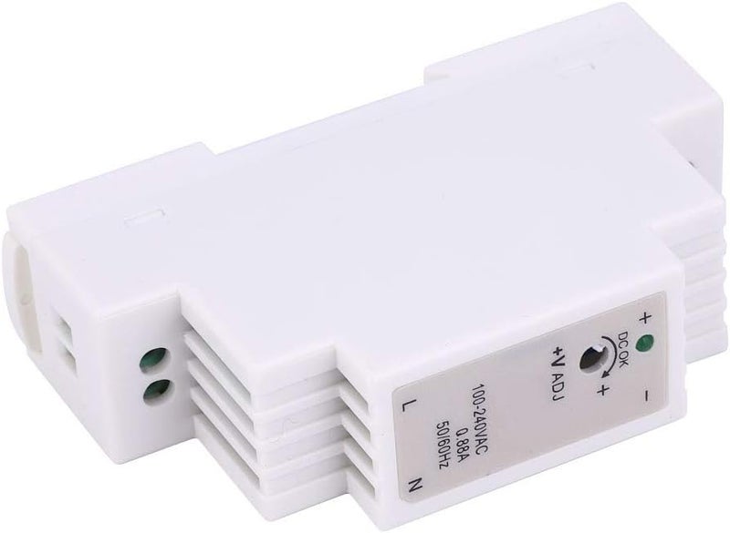FTVOGUE DR 15 24 DIN Rail Power Supply, PWM Modulation, 24V Output, Automatic Cooling, Ideal for Industrial Control Equipment and Control Cabinets - Image 1