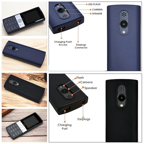 ZAOMA TPU Back Cover Case Compatible For Nokia 150 2023 DS Model No.: TA-1582 - (Pack of 2) (TA1582_BLKBLUE) - Image 4