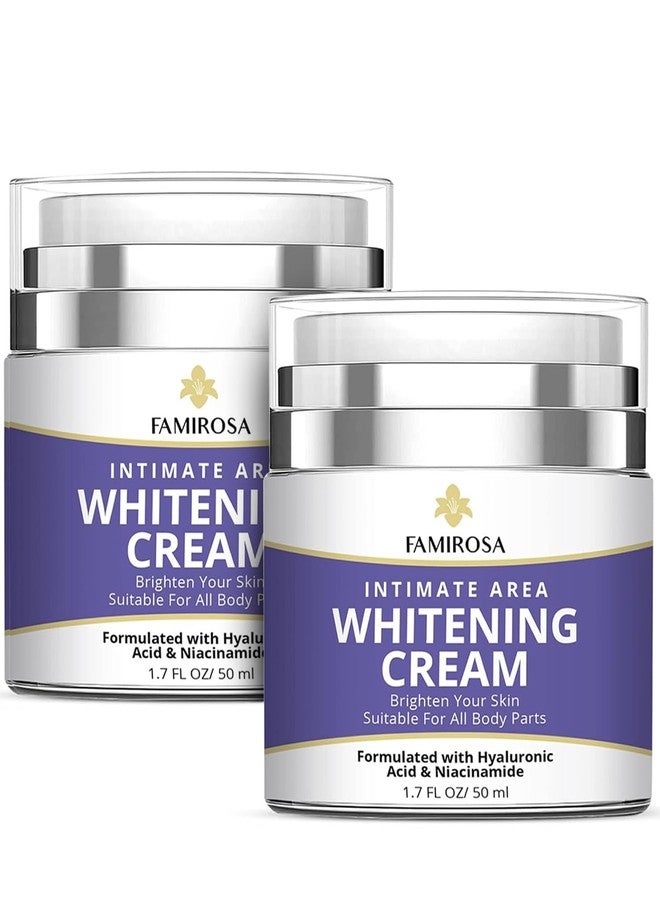 Famirosa Intimate Area Dark Spot Corrector Cream (2 Pack for Underarms & Delicate Areas – Moisturizing and Smoothing Cream for Bikini Line, Inner Thighs, Knees & Elbows – Gentle Daily Care Formula - Image 1