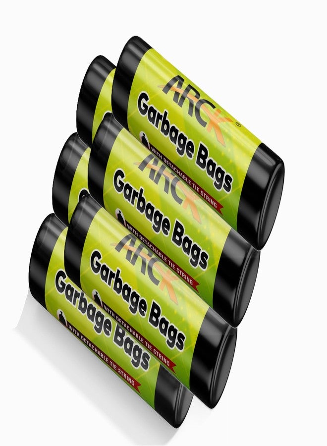 ARCK Garbage Bags, Small - (17 x 19 Inches) - 30 Bags/Roll, 180 Count (Pack of 6, Black), Plastic - Image 1