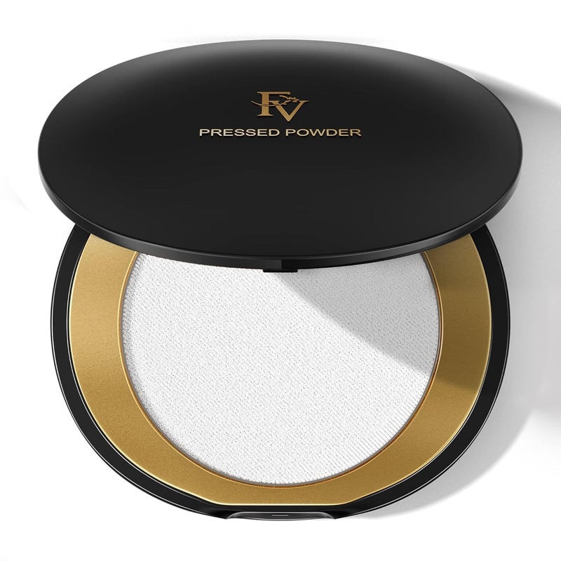 FV FV Translucent Pressed Powder OilControl TalcFree and LongLasting Matte Finish Face Powder Medium Coverage for Light to Tan Skin 028 Oz Translucent