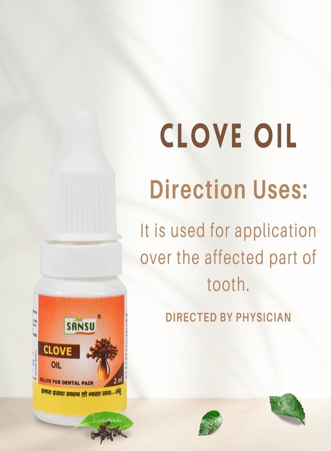 SANSU Clove Oil for Teeth oil 2ml (Pack of 11) - Image 4