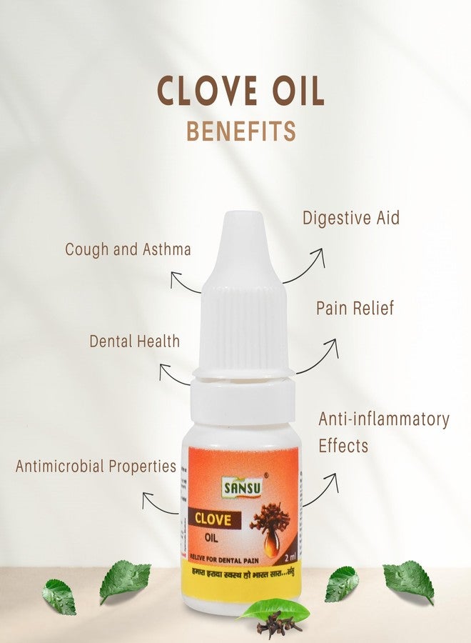 SANSU Clove Oil for Teeth oil 2ml (Pack of 11) - Image 3