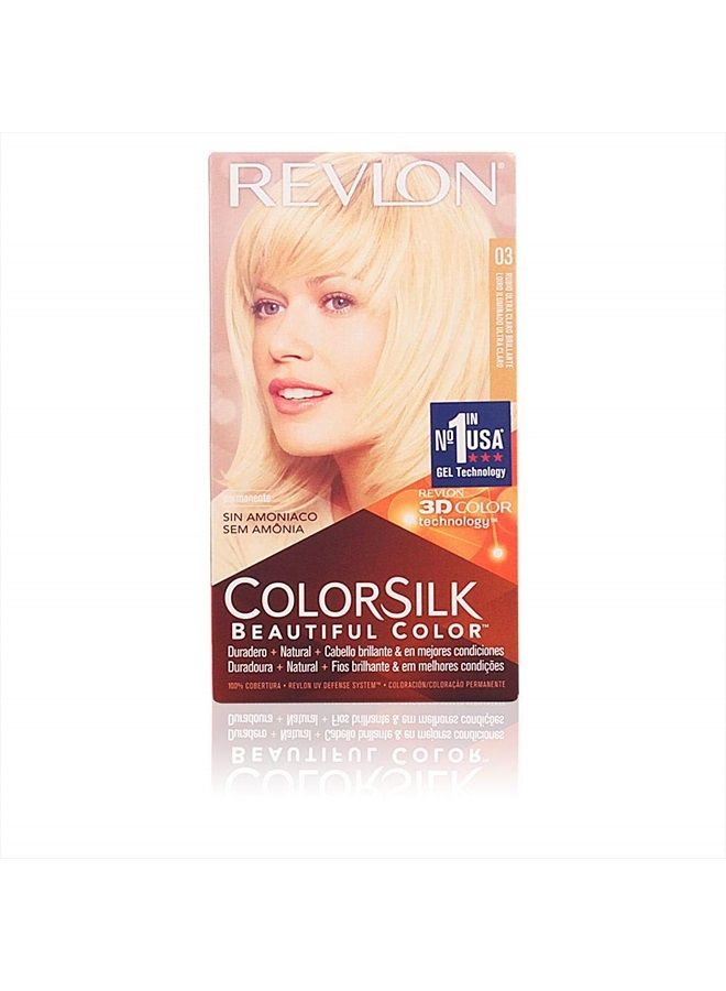 Revlon ColorSilk Hair Color, 03 Ultra Light Sun Blonde 1 ea (Pack of 3) - Image 2