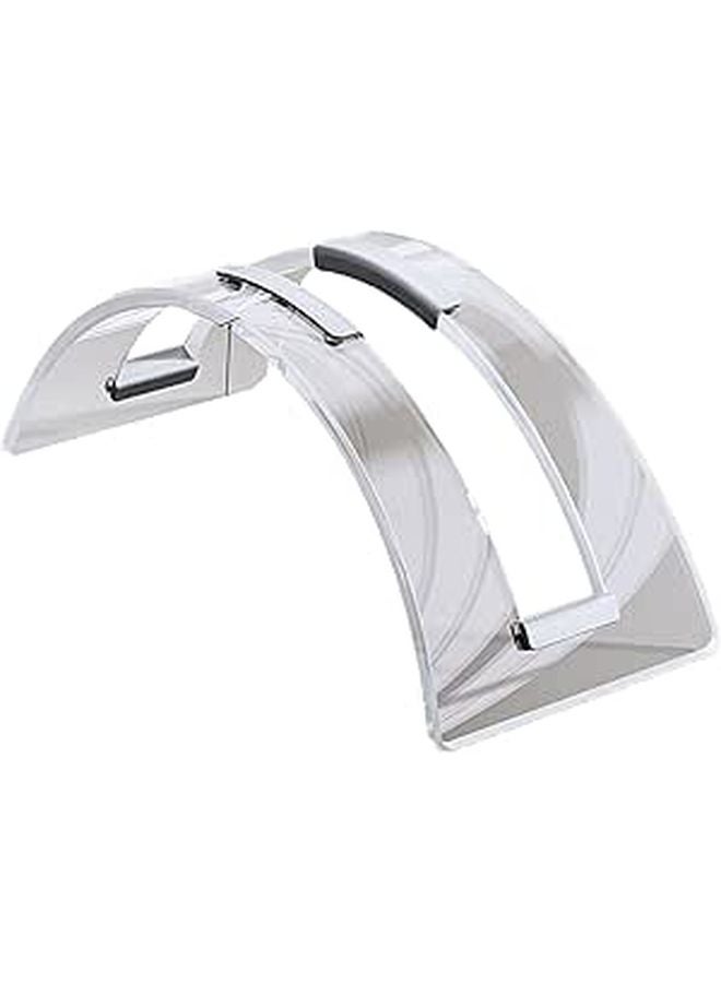 Clear Acrylic Vertical Stand For Notebook And Phone Space Saving Organizer - Image 1