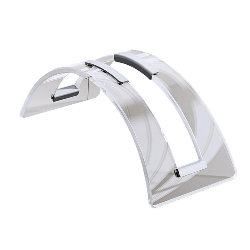 Clear Acrylic Vertical Stand For Notebook And Phone Space Saving Organizer - Image 2