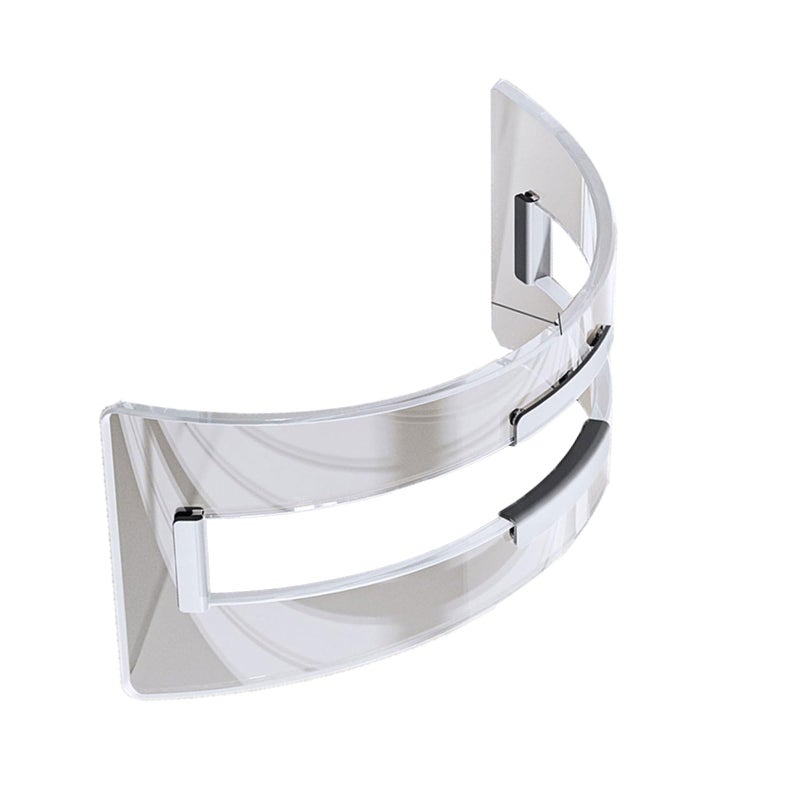 Clear Acrylic Vertical Stand For Notebook And Phone Space Saving Organizer - Image 4