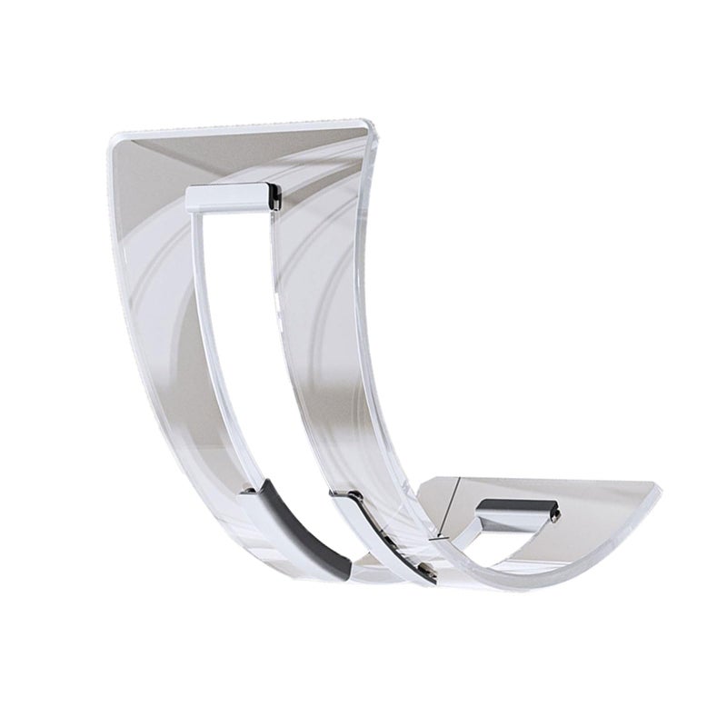 Clear Acrylic Vertical Stand For Notebook And Phone Space Saving Organizer - Image 5