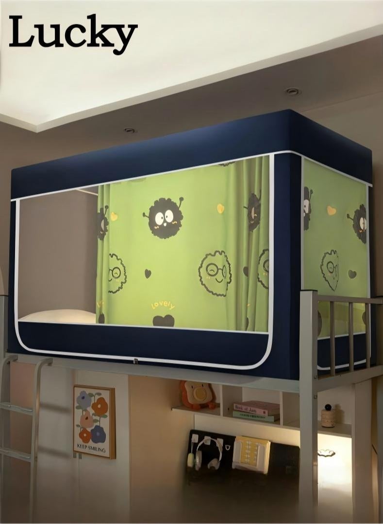 لاكي خيام مظلة السرير ستارة تعتيم ستارة خيمة سرير واحد ستارة قماش تظليل الطالب مظلة السرير ناموسية نوم الطالب حماية الخصوصية - Image 1