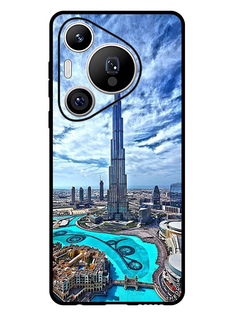 Theodor Protective Case Anti Scratch Shock Proof Bumper Cover For Huawei Pura 70 Pro Burj Khalifa in Day - Image 1