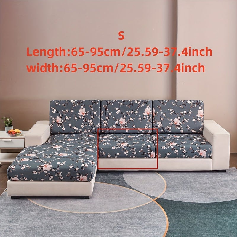 Elastic Printed Sofa Cover For Cushion And Backrest Size M All Seasons Living Room - Image 3
