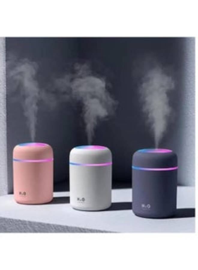 Mini Portable Air Humidifier Multi Color Night Light, 2 Cool Mist Modes and Auto Off, for Car, Kids Room, Office and Travel