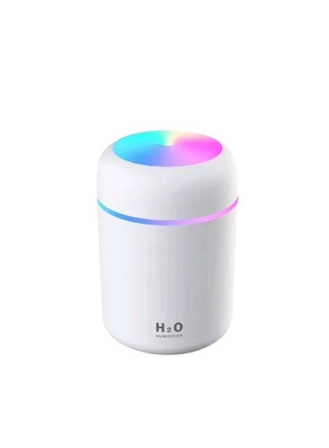 Mini Portable Air Humidifier Multi Color Night Light, 2 Cool Mist Modes and Auto Off, for Car, Kids Room, Office and Travel