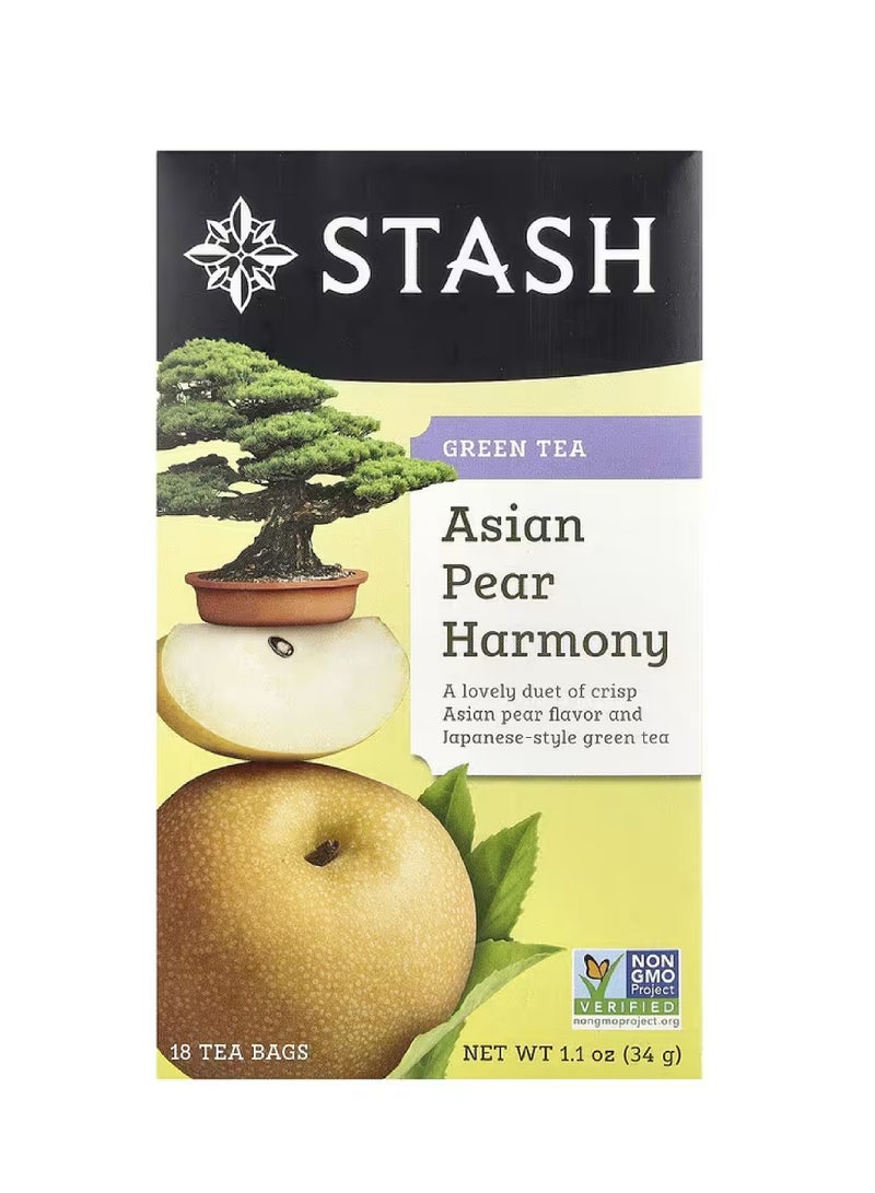 Stash Green Tea Asian Pear Harmony 18 Tea Bags
