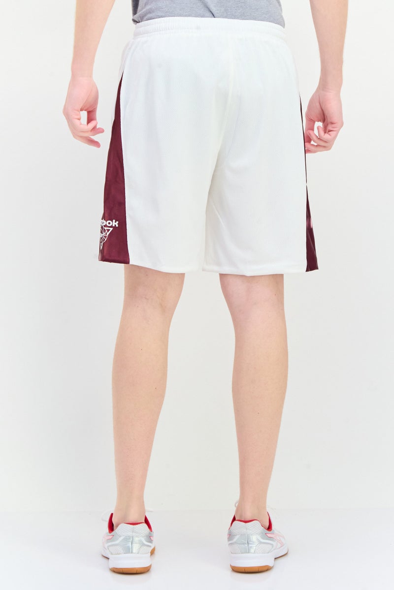 Reebok Men Sportswear Fit Training Shorts, White  - Image 3