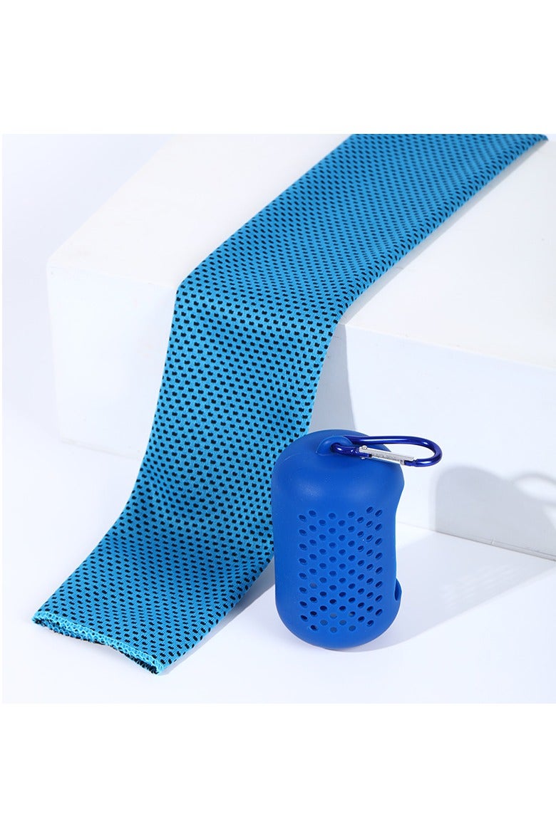 Generic 4 Pack Cooling Towels , Microfiber Chilly Towels Soft Breathable Gym Ice Towel for Workout, Yoga, Sport, Silicone Set Travel Sweat Towels Fast Drying Lightweight Cooling Neck Wraps,30cm*80cm  - Image 4