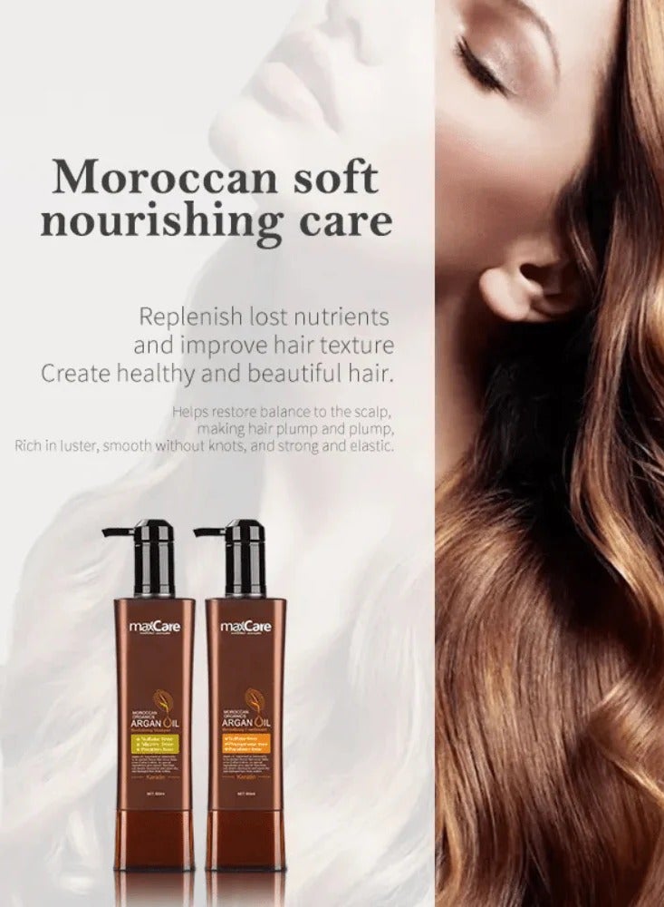 Maxcare Moroccan Organics Argan Oil Revitalizing Conditioner 260ml – Deep Repair for Dry & Damaged Hair - Image 2