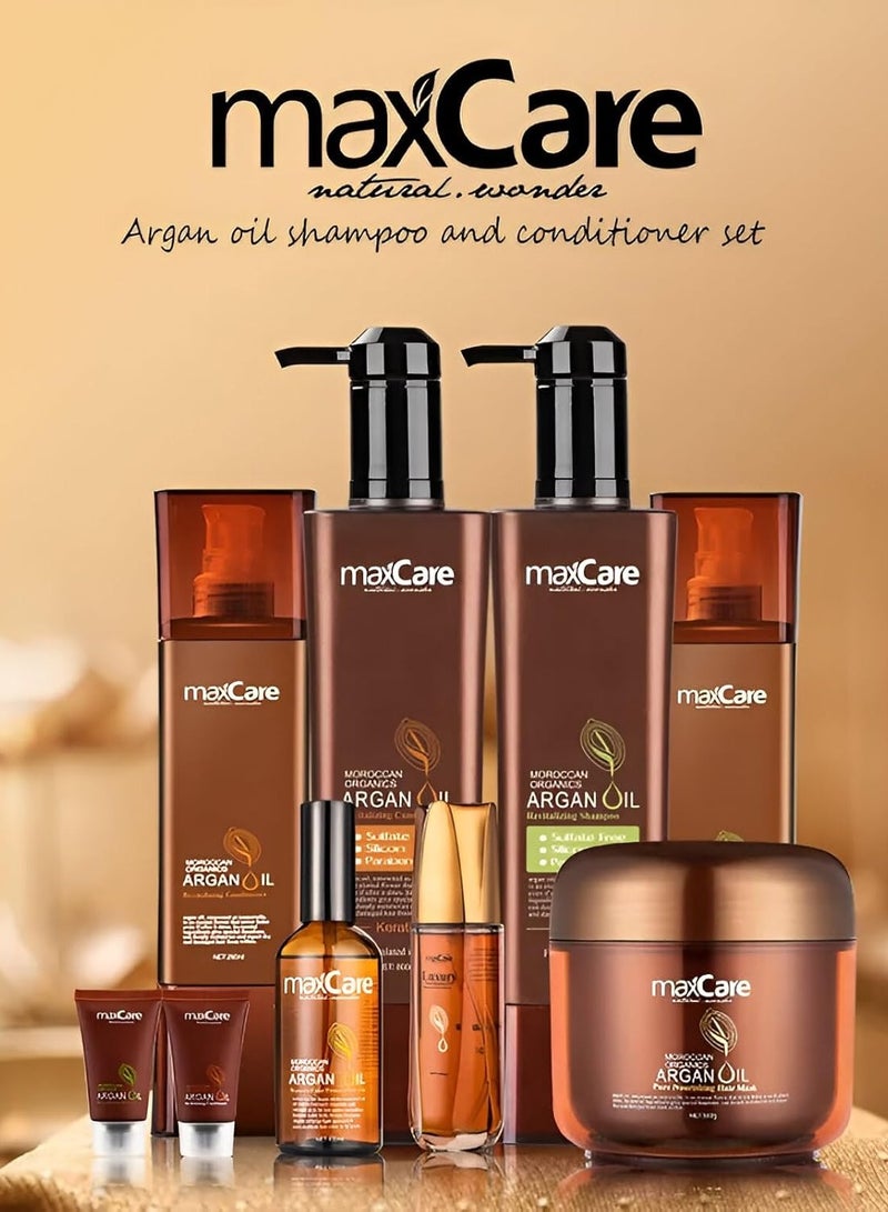 Maxcare Moroccan Organics Argan Oil Revitalizing Conditioner 260ml – Deep Repair for Dry & Damaged Hair - Image 4