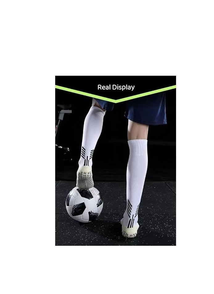 Showday Anti Slip Soccer Knee Socks,Non Slip Football/Basketball/Hockey Sports Grip Socks  - Image 3