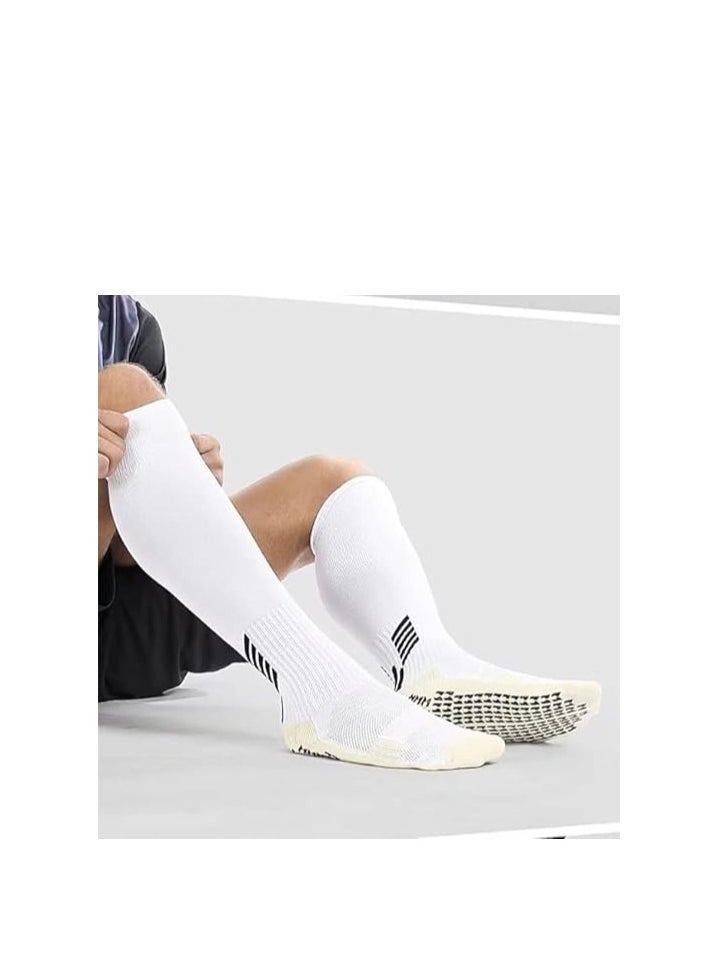 Showday Anti Slip Soccer Knee Socks,Non Slip Football/Basketball/Hockey Sports Grip Socks  - Image 2